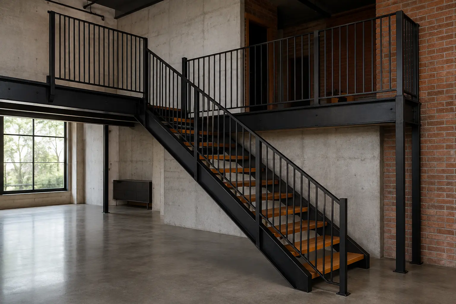Вертикальные профили в стиле лофт — вариант исполнения